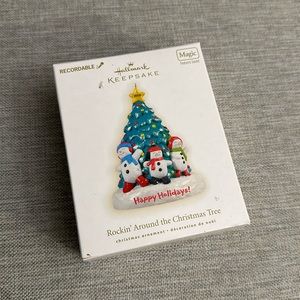 NWT! 🎶 Vintage Rockin’ Around the Christmas Tree Hallmark Recordable Ornament!